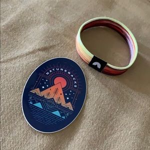 Nature Backs sunset bracelet and sticker!